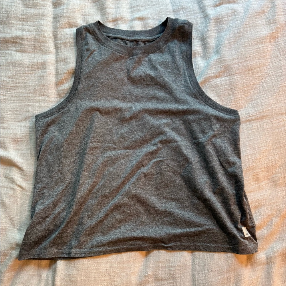 Vuori Ultra Soft Heather Gray Sleeveless Tank Top
